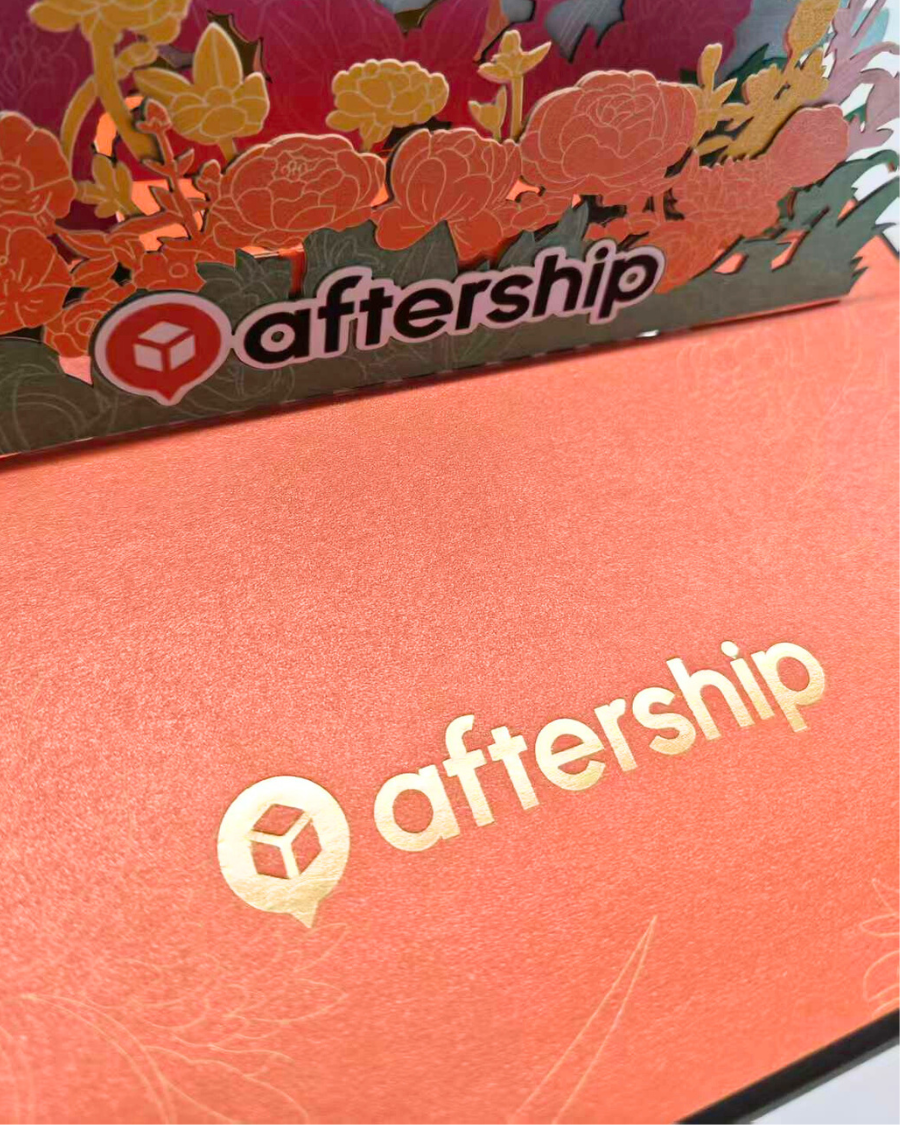 AfterShip Greeting Card (with the signatures of the CEO, CTO & CPO)