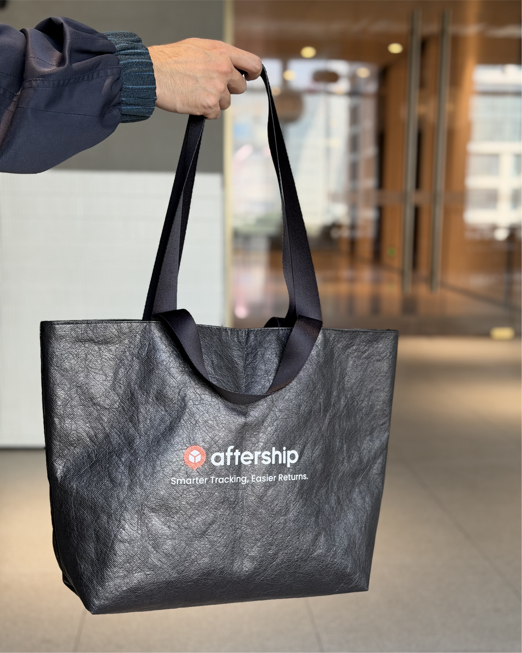 AfterShip Tyvek Tote Bag (Black)