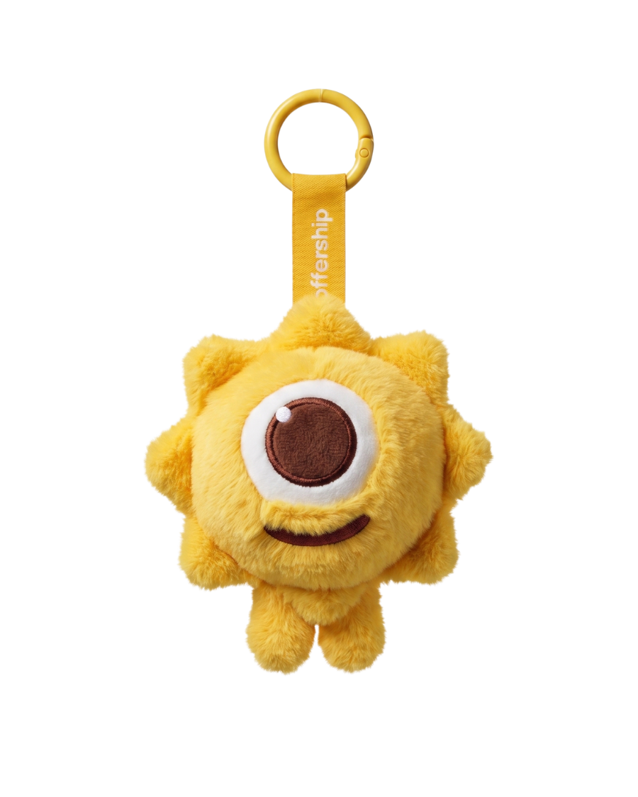 (Pre-Sale) Happy Plush Keychain — with Hidden AirTag Pocket