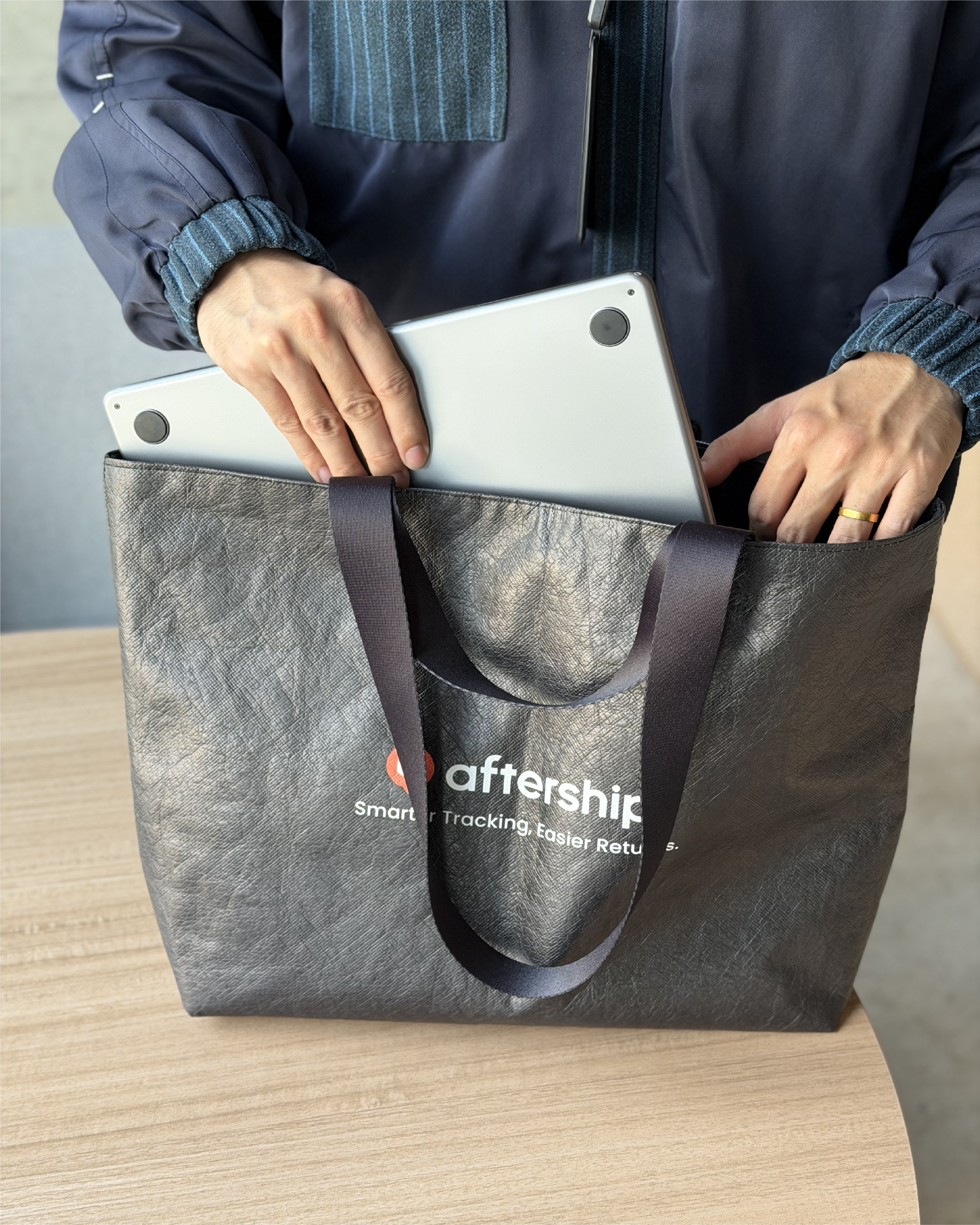 AfterShip Tyvek Tote Bag (Black)
