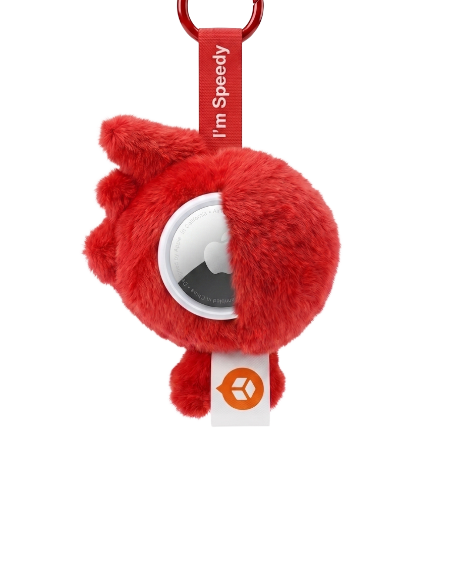 (Pre-Sale) Speedy Plush Keychain — with Hidden AirTag Pocket
